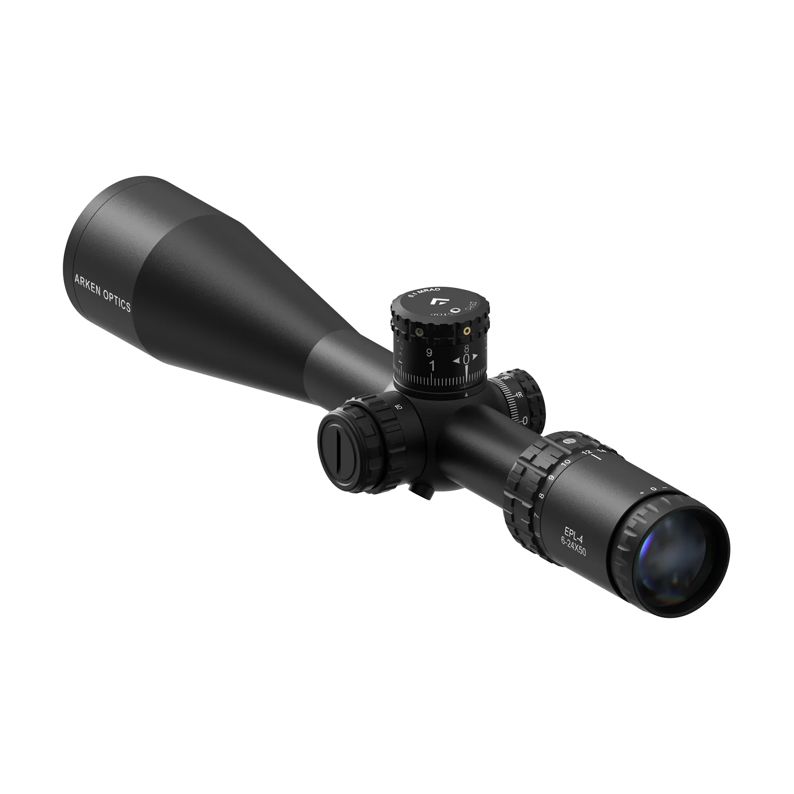 Arken Optics EPL-4 6-24X50 FFP Illuminated VHR/VPR - Zero Stop - 30mm Tube